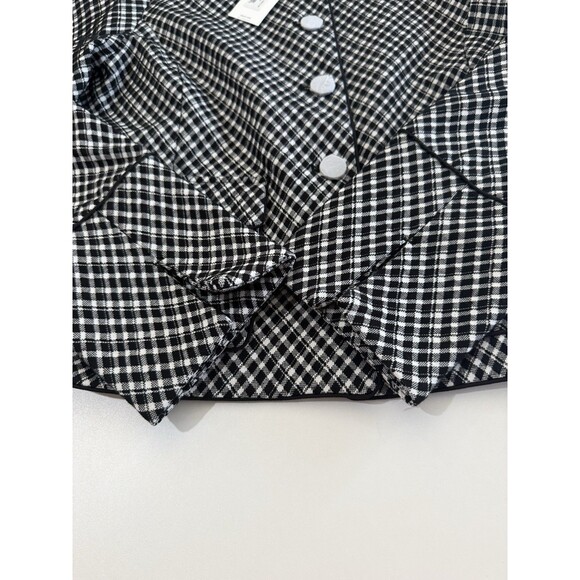 SPANX Women’s PONTE Lady Jacket Jacquard Plaid Blazer NWT Pockets M - Picture 14 of 16